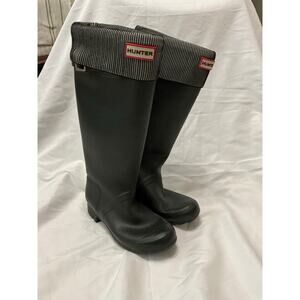 Size 6 Hunter Boots Black